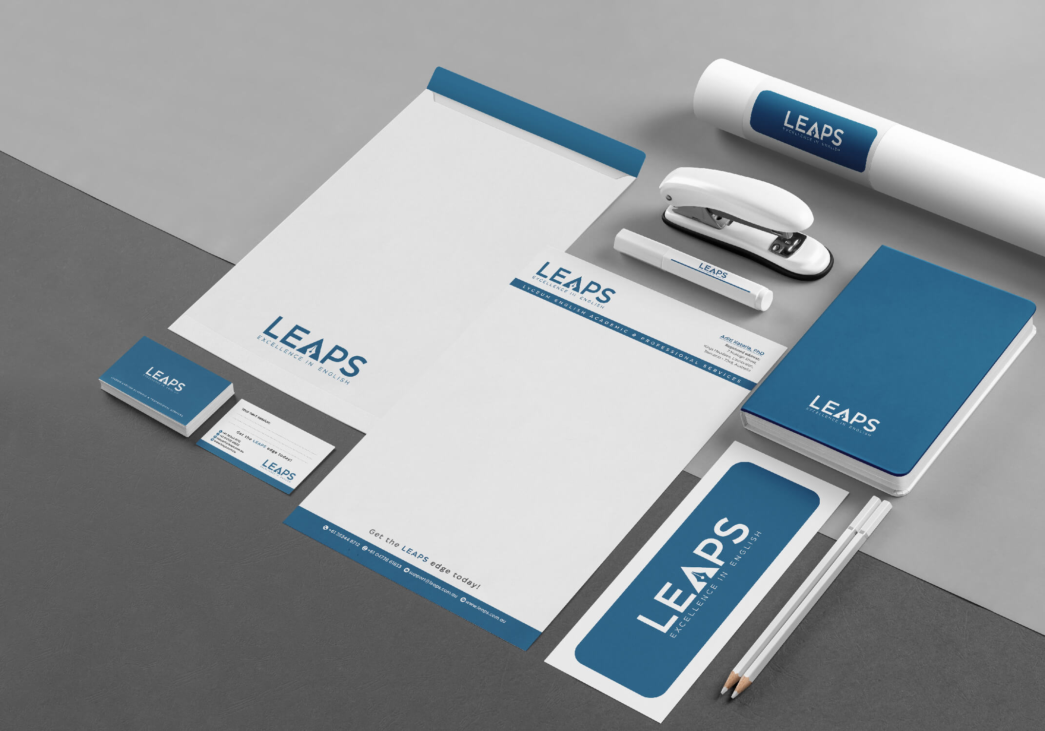 LEAPS Stationery Mockup