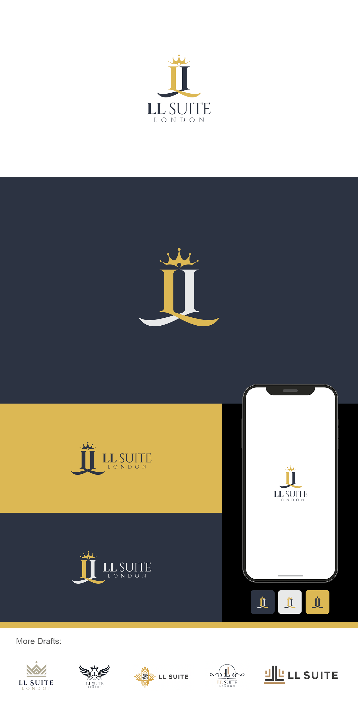 Ll Suites (Luxury London) Logo Branding Case Study